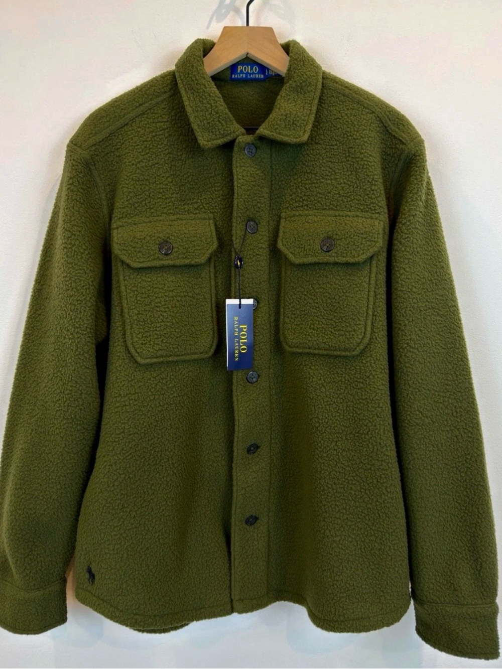 Polo Ralph Lauren PRL Navy Fleece Shirt Jacket
